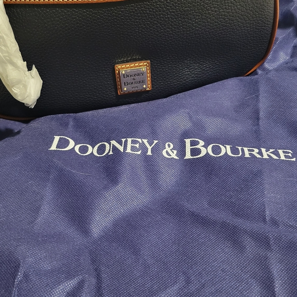 Dooney & Bourke Navy and Tan Crossbody Bag - Picture 8 of 13